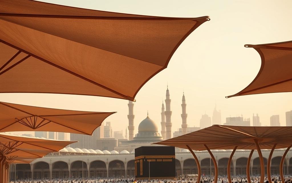 مظلات وسواتر الرصيفة مكة