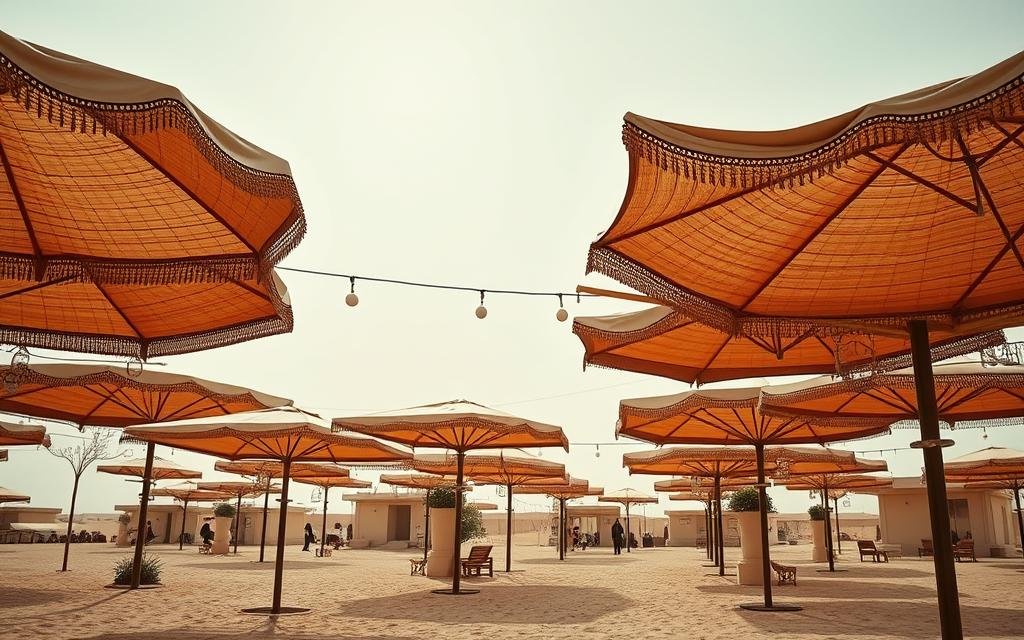 مظلات وسواتر حي العمرة مكة | تركيب وتصميم عصري للفلل