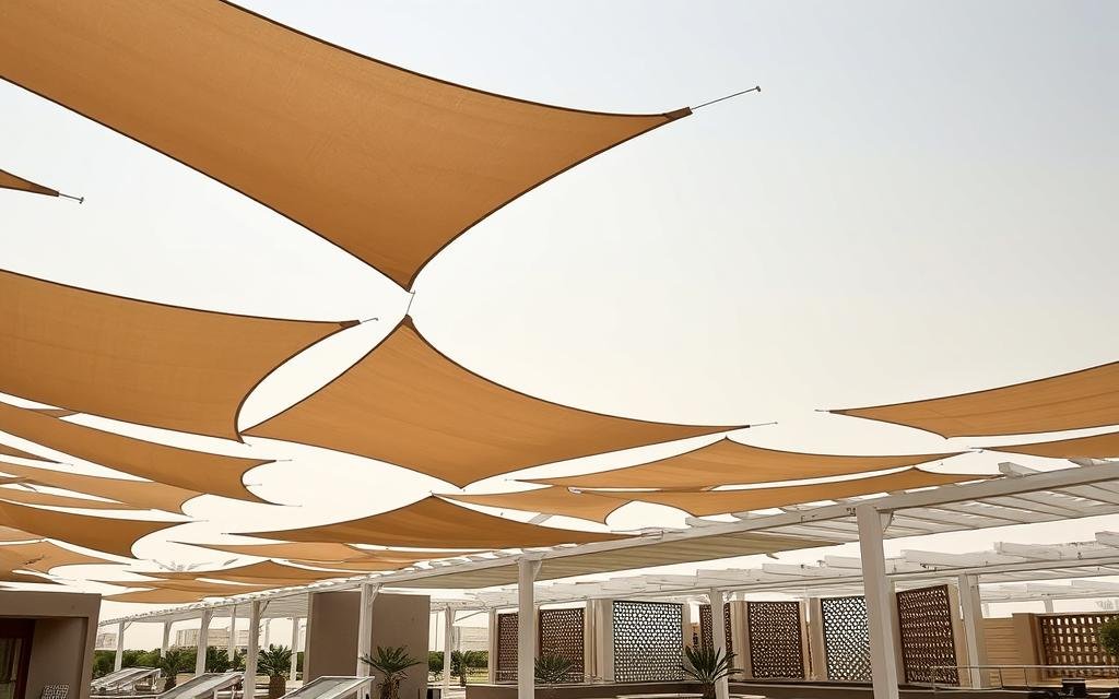 الهندسة الحديثة لتركيب مظلات وسواتر